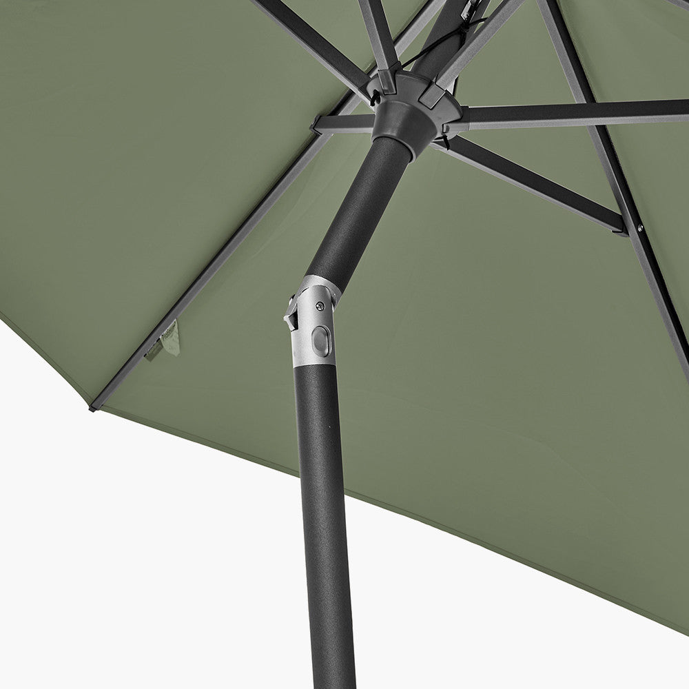 Pacific Lifestyle Riva 2.5m Round Parasol - Olive