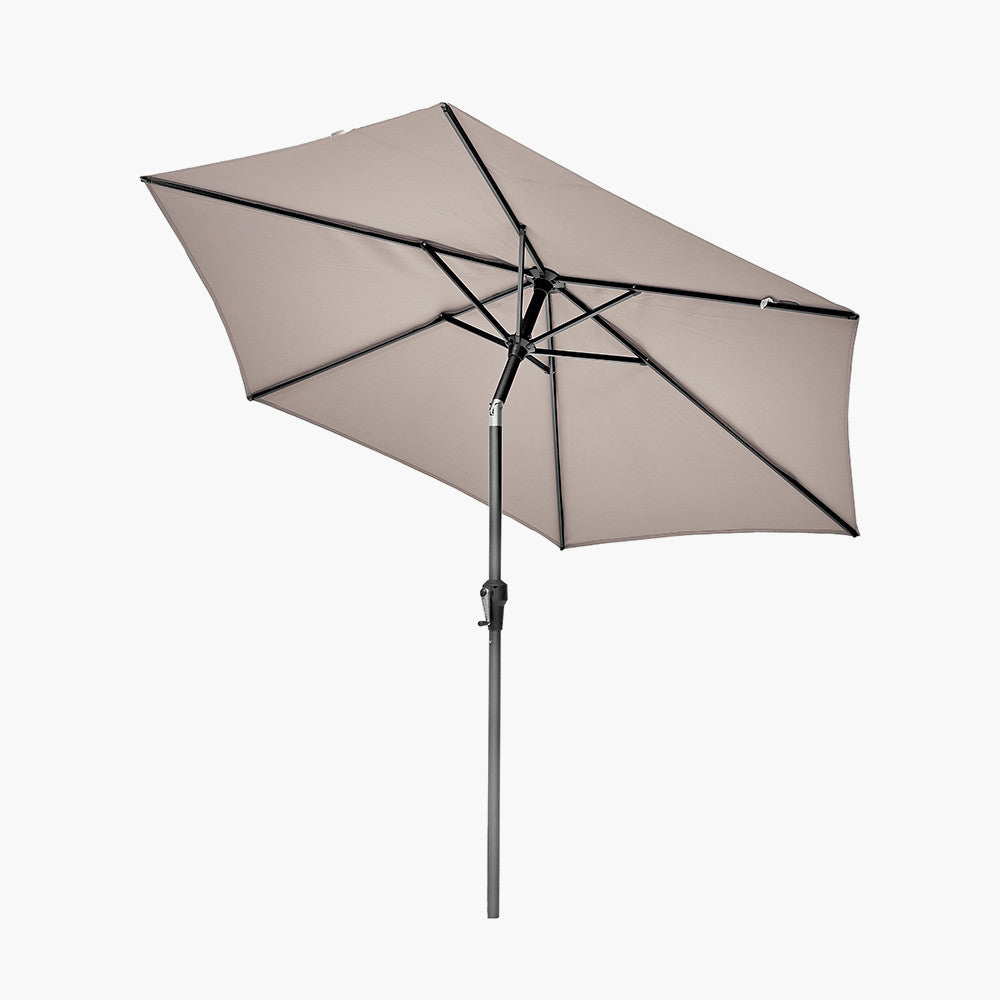 Pacific Lifestyle Riva 2.5m Round Parasol - Taupe