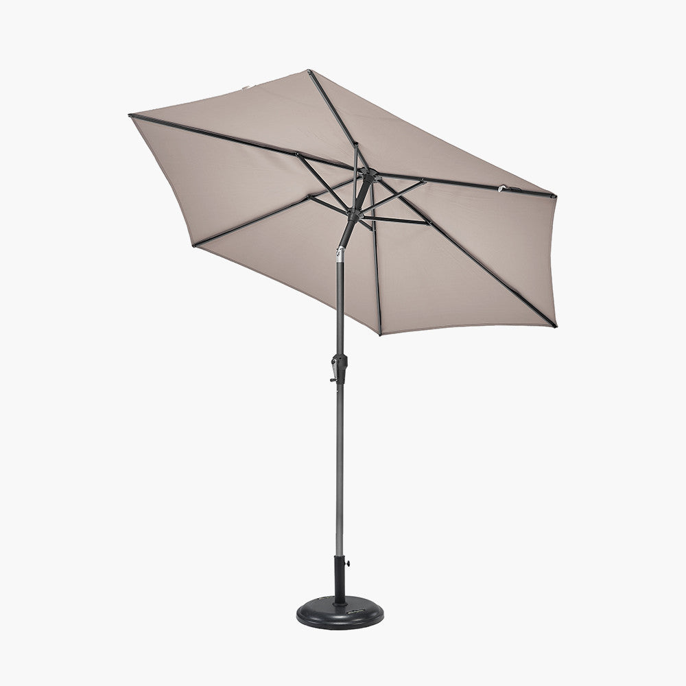 Pacific Lifestyle Riva 2.5m Round Parasol - Taupe