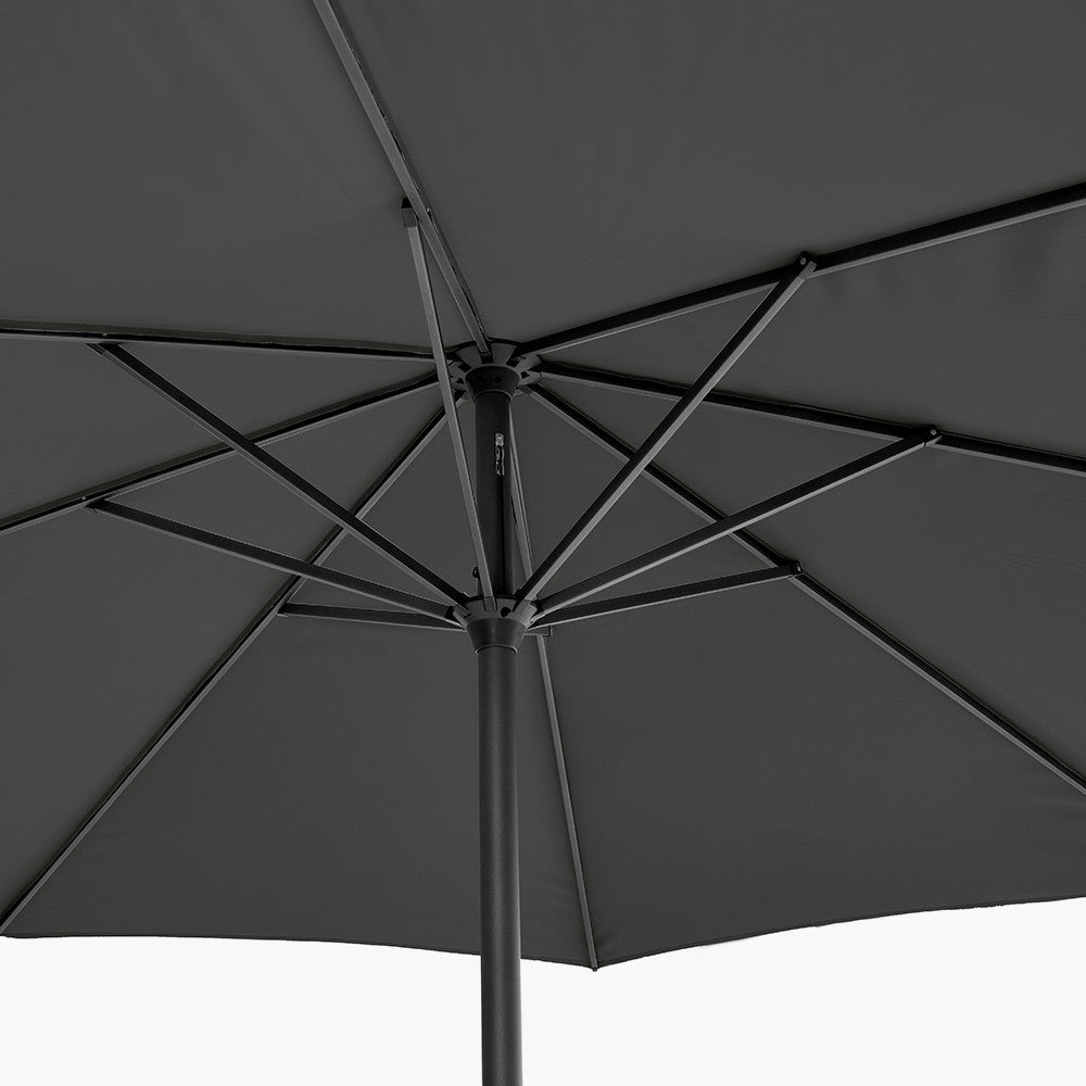 Pacific Lifestyle Riva 3.5m Round Parasol - Anthracite