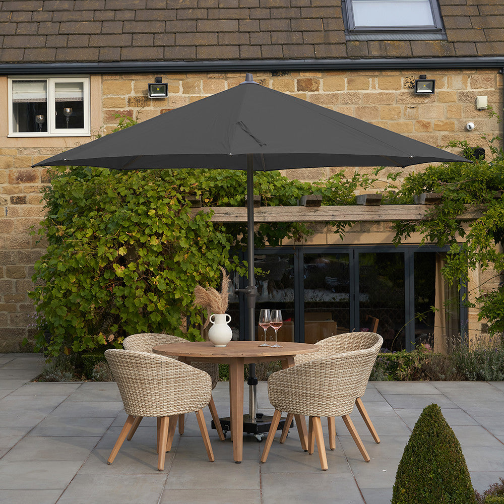 Pacific Lifestyle Riva 3.5m Round Parasol - Anthracite