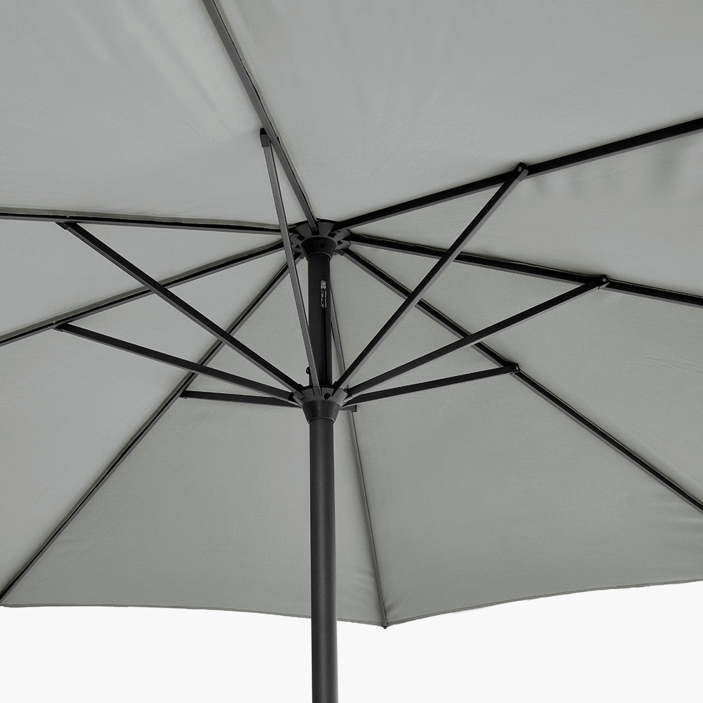 Pacific Lifestyle Riva 3.5m Round Parasol - Luna Grey