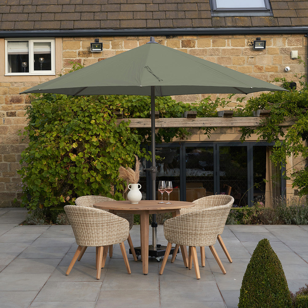 Pacific Lifestyle Riva 3.5m Round Parasol - Olive