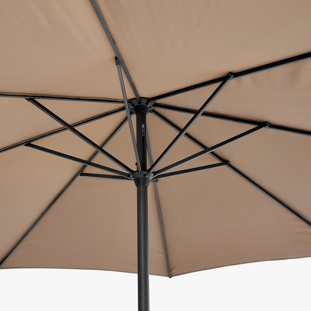 Pacific Lifestyle Riva 3.5m Round Parasol - Taupe
