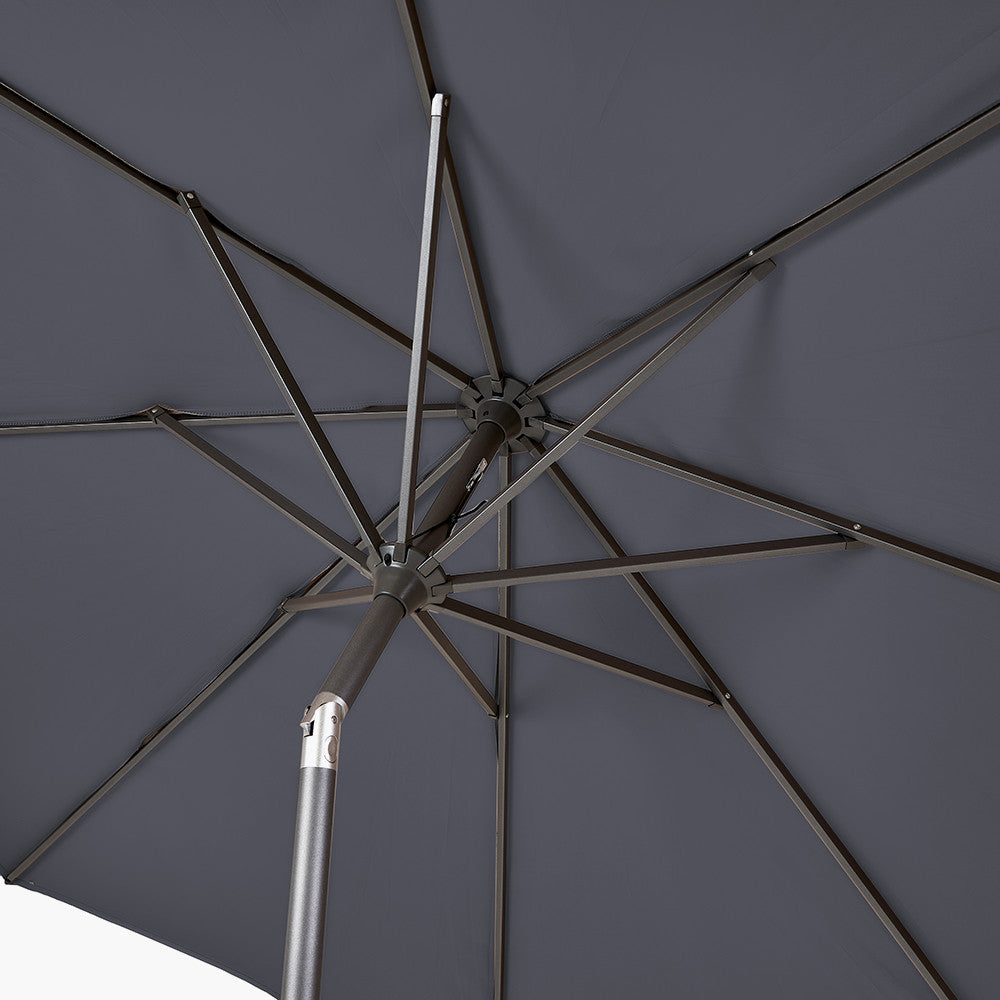 Pacific Lifestyle Riva 3m Round Parasol - Anthracite