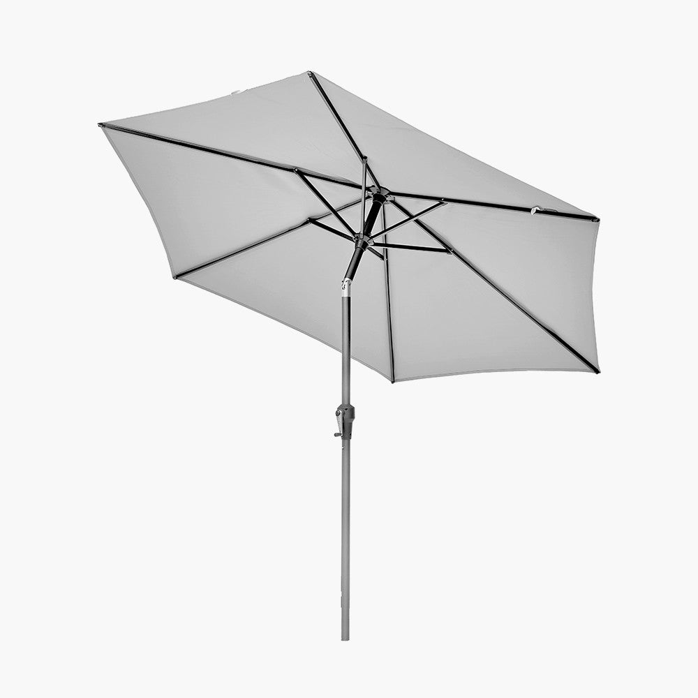 Pacific Lifestyle Riva 3m Round Parasol - Luna Grey