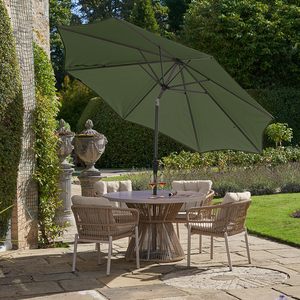 Pacific Lifestyle Riva 3m Round Parasol - Olive