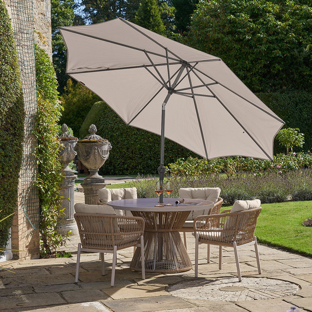 Pacific Lifestyle Riva 3m Round Parasol - Taupe