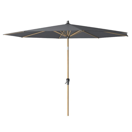 Pacific Lifestyle Riva 3m Teak Round Parasol - Anthracite