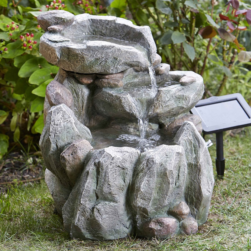 Rock Fall - Smart Garden Solar Water Feature – Yorkshire Garden Centres