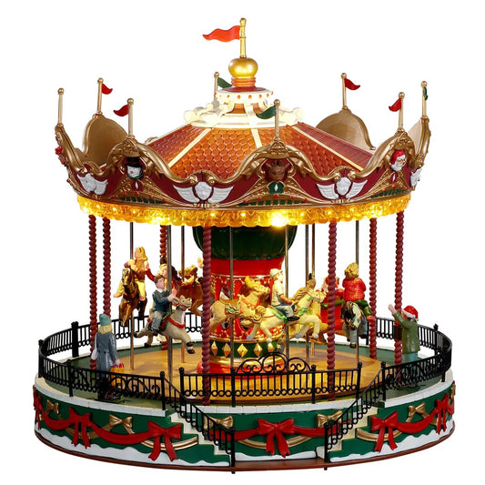 Santa Carousel | Lemax Christmas Villages
