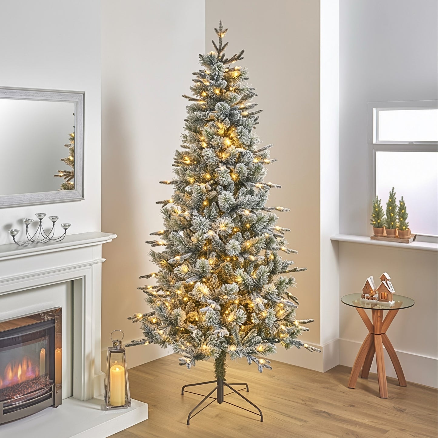 7.5ft Snowy Ashford Pre-Lit - National Tree Christmas Tree | AT45