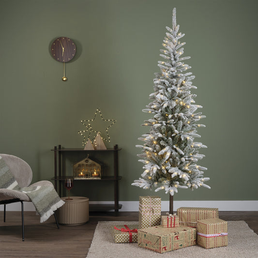 7ft Snowy Nordic Fir Pre-Lit - Kaemingk Everlands Christmas Tree | AT32