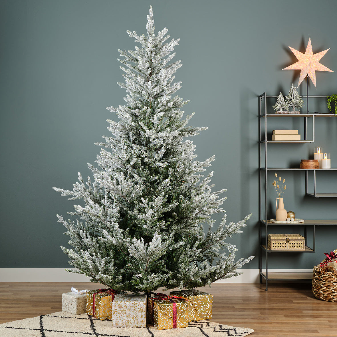 7FT Snowy Zermatt Spruce - Kaemingk Everlands Christmas Tree