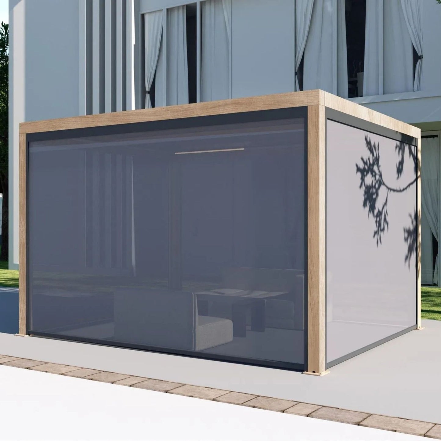 Supremo Belford 3x4m Pergola - Wood Effect