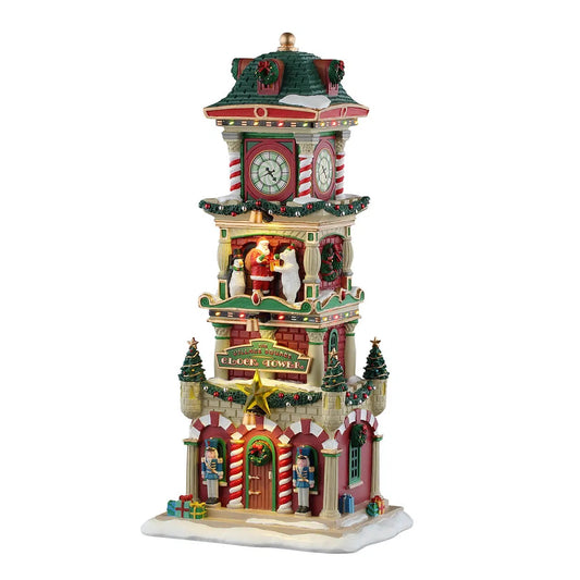 The Village Square Clock Tower | Lemax Christmas Villages