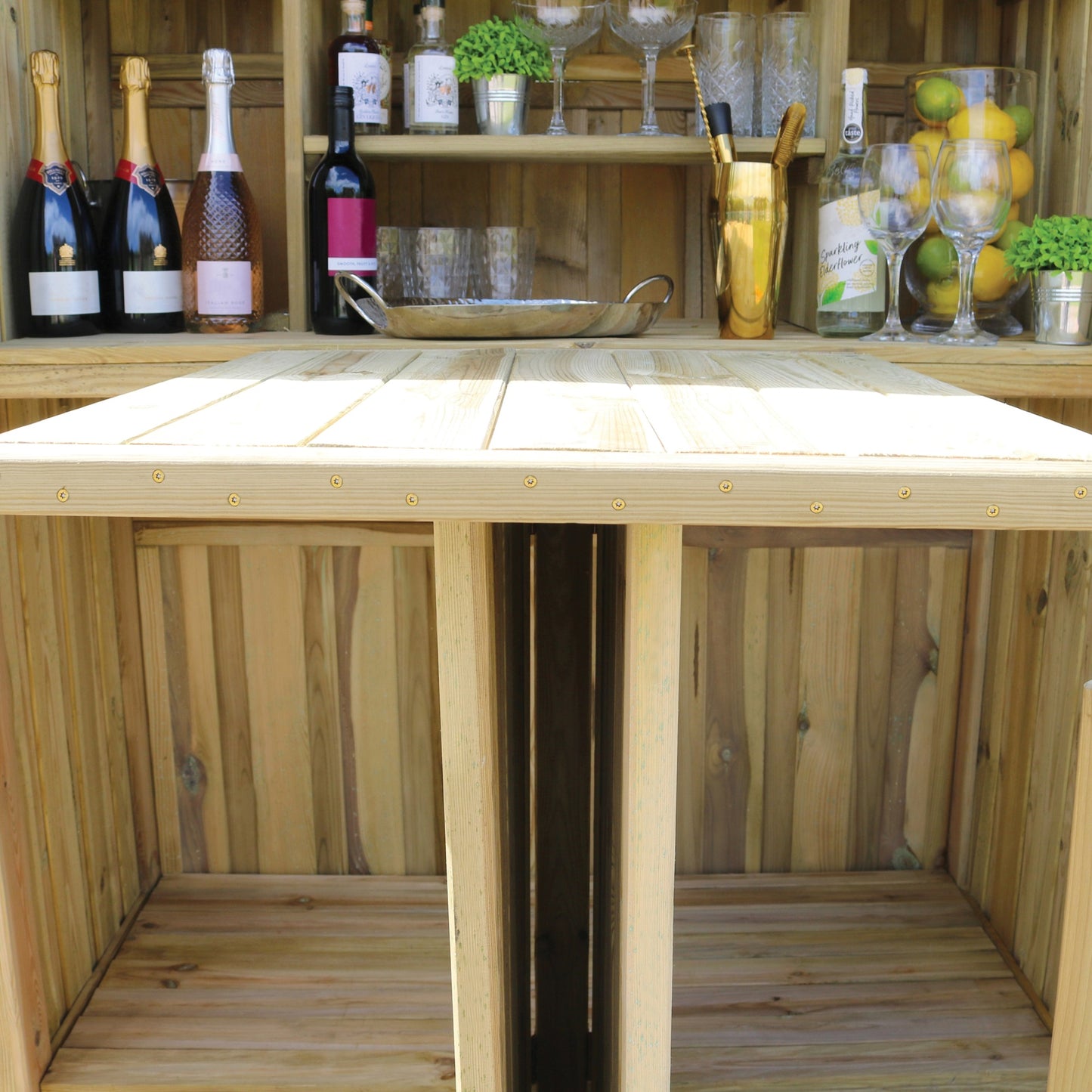 Zest Garden Bar and 2 Stool Set
